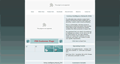 Desktop Screenshot of factoryintelligence.com